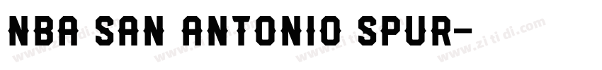 NBA San Antonio Spur字体转换